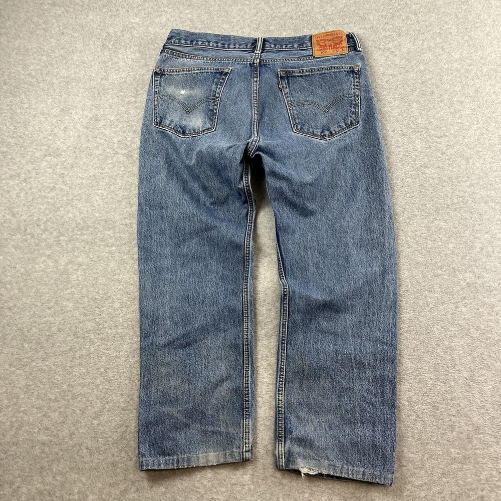 SilverTab Jeans Mens 40x30 Gray Levis Straight Relaxed Y2K Skater Grunge 9909
